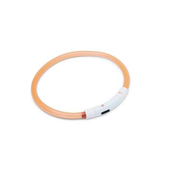 LED Leuchthalsband orange - ca. ø 14.5 cm