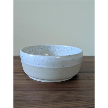 Napf Gordon S - Weiss/Blau gesprenkelt
