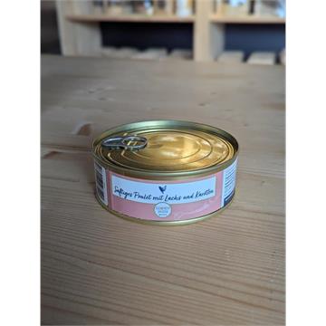 Saftiges Poulet mit Lachs und Karotten 200g
