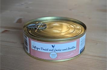 Saftiges Poulet mit Lachs und Karotten 200g