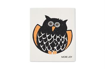 Torchon carte de vœux Hibou